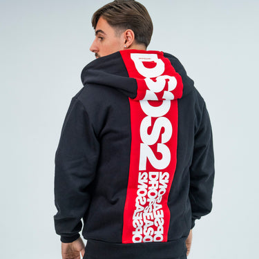Ds2 felpa con zip e cappuccio