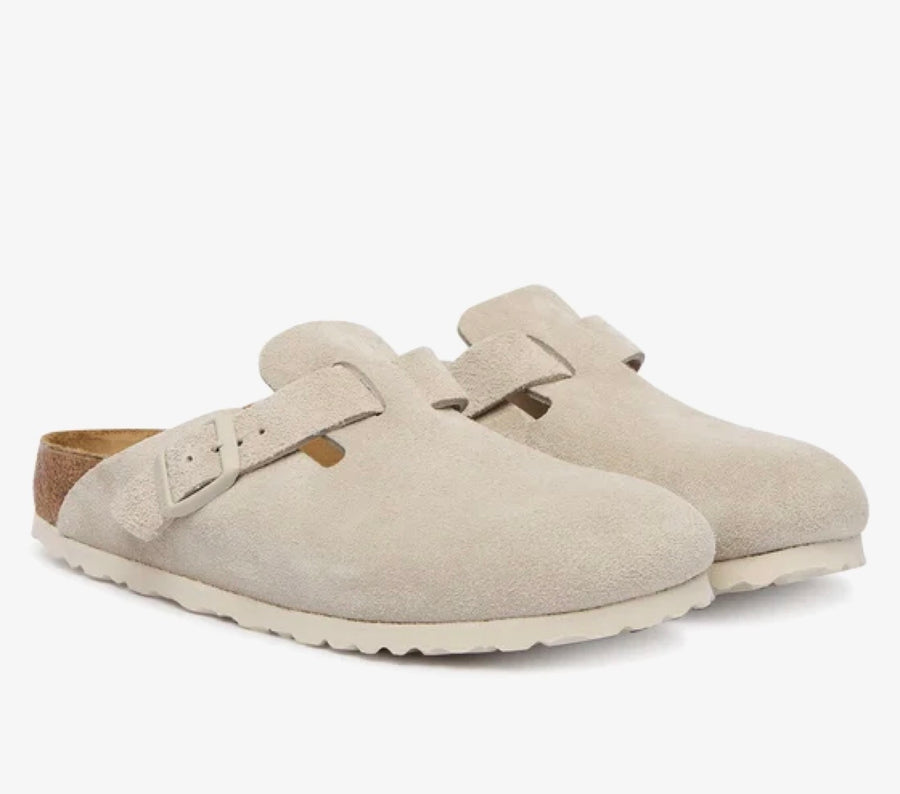 BIRKESTOCK BOSTON OYSTER, SUEDE LEATHER