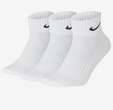 NIKE CALZINO CORTO X3 BIANCO