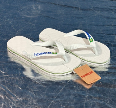 HAVAIANAS BRASIL LOGO branco white