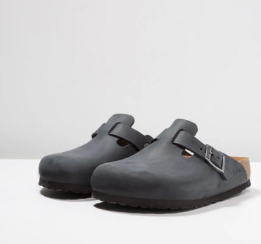 BIRKESTOCK BOSTON BLACK, OILED LEATHER