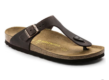 BIRKESTOCK GIZEH HABANA, OILED LEATHER