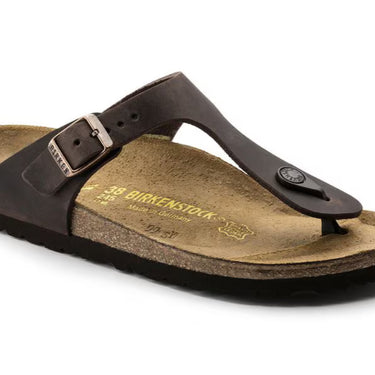 BIRKESTOCK GIZEH HABANA, OILED LEATHER