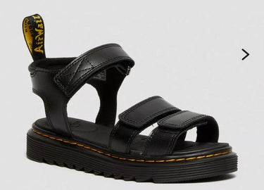 dr martens klaire black kids sandalo