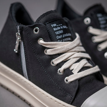 F09 miriam low tela nera con zip