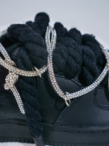 custom air force 1 nera strass