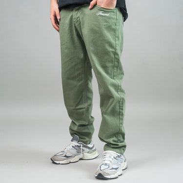 Forward pantalone lavato con ricamo