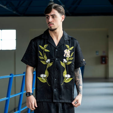 new era camicia mezza manica flower