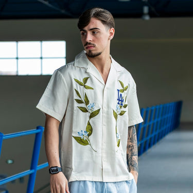 new era camicia mezza manica flower la