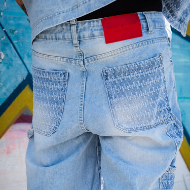 Trust no one bermuda denim carpenter