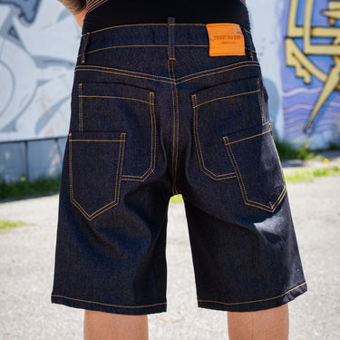 Trust no one bermuda denim multi tasking