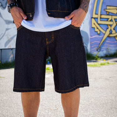 Trust no one bermuda denim multi tasking