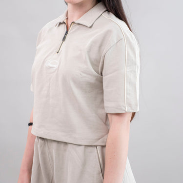 POLO CON PROFILO PANNA CON SCRITTA CERCH