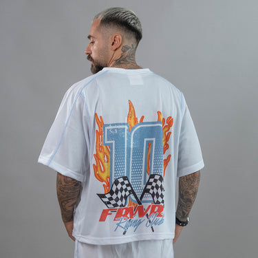 forward T-SHIRT RETE BASKET CON STAMPA