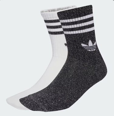 adidas socks 2 pz glitter