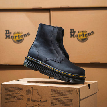 DR MARTENS ZEBZAG LACELESS BLACK WYOMING