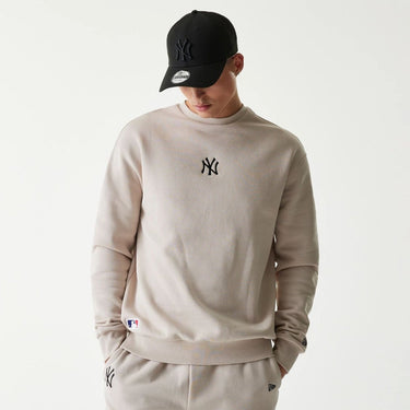 new era felpa logo girocollo