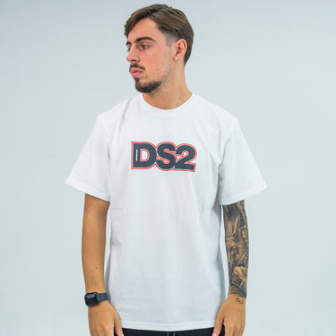 Ds2 t-shirt logo contorno rosso