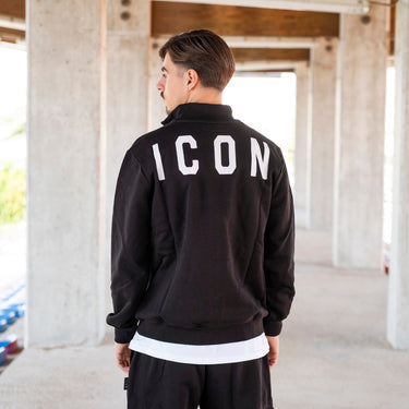 ICON FELPA C/ZIP C/COLLO ALTO C/LOGO