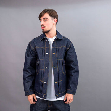 trust no one giacca raw denim