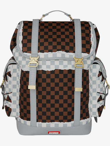 SPRAYGROUND CREAM AND BROWN TEAR ZAINO