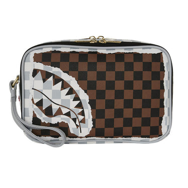 SPRAYGROUND CREAM AND BROWN TEA POCHETTE