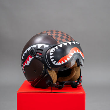 SPRAYGROUND SHARKS IN PARIS HELMET BROWN