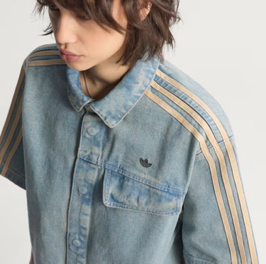 adidas camicia mezza manica jeans