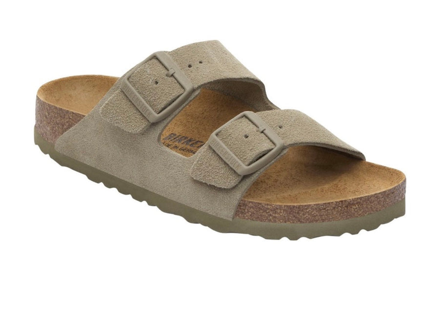 BIRKESTOCK ARIZONA FADED KHAKI, SUEDE LE