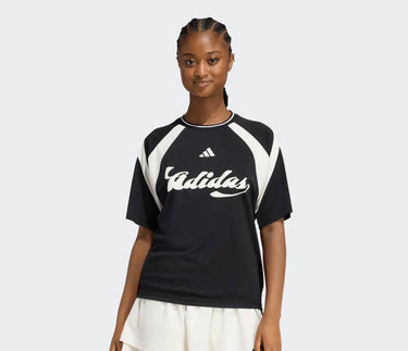 adidas t-shirt scritta donna