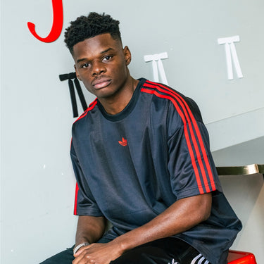 Adidas t-shirt logo rosso