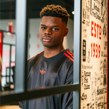 Adidas t-shirt logo rosso