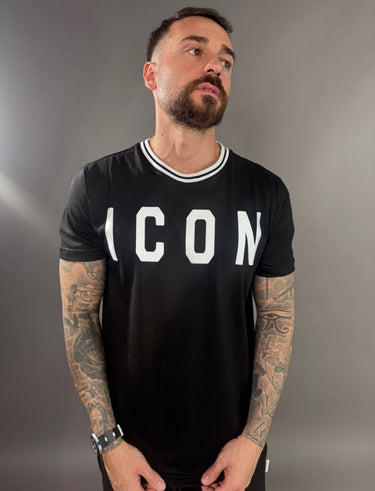 icon t-shirt uomo collo smacchinato