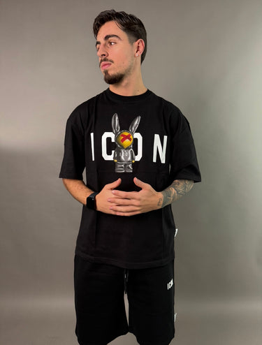 icon t-shirt uomo stampa pupazzo