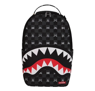 SPRAYGROUND GRAY PEEKING CHARACTER CHECK