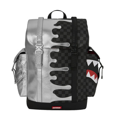 SPRAYGROUND SILVER SIDE DRIP BLACK CHECK