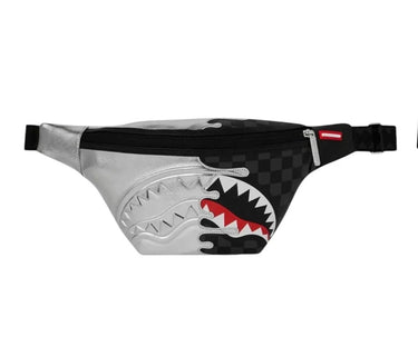 SPRAYGROUND SILVER SIDE DRIP BLACK CHECK