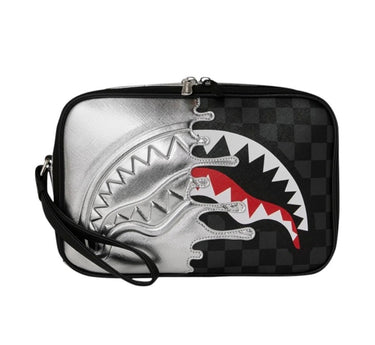 SPRAYGROUND SILVER SIDE DRIP BLACK CHECK