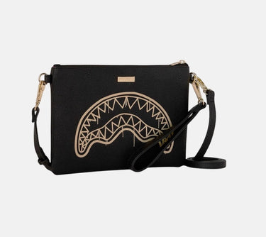 SPRAYGROUND THAT GOLD DRAP CROSSBODY POU