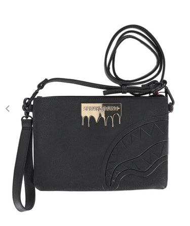SPRAYGROUND GOLD BRICK LUX CROSSBODY POU