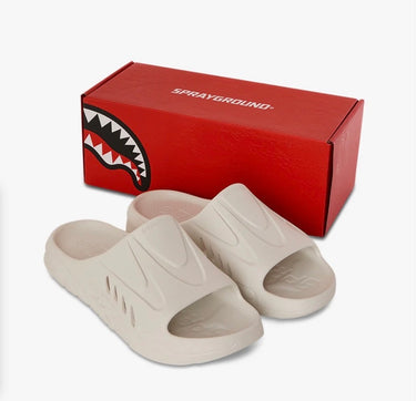 SPRAYGROUND SHARK SLIDE WHITE