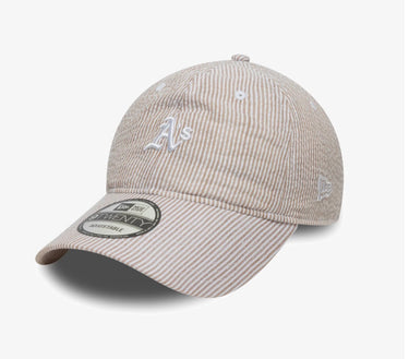 new era cap righe beige