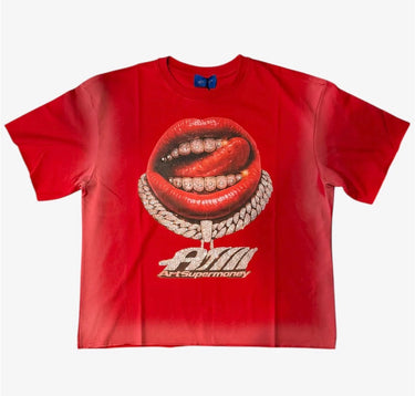 Art super money grillz rosso