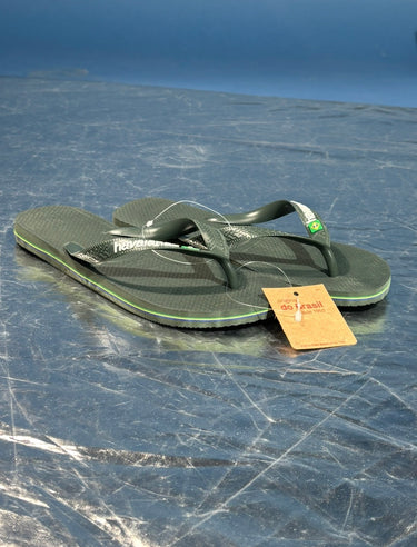 Havaianas brasil logo green olive