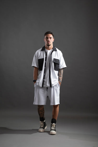 Mfn coordinato felpa denim