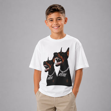 Artsupermoney t-shirt doberman kids