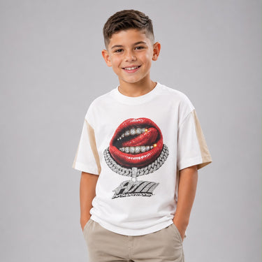 Artsupermoney t-shirt labbra kids