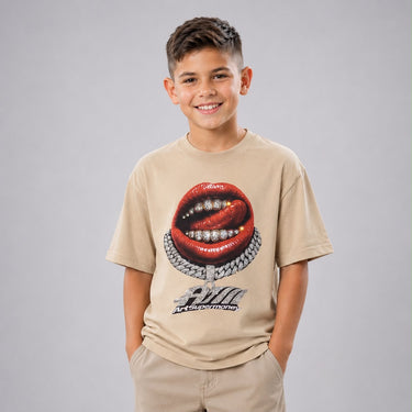 Artsupermoney t-shirt labbra kids