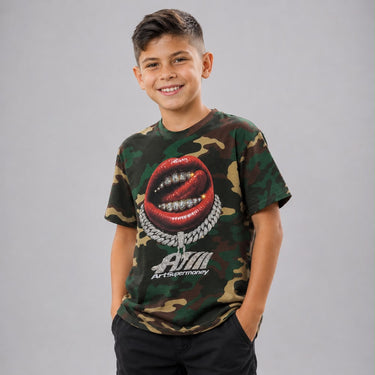 Artsupermoney t-shirt labbra kids