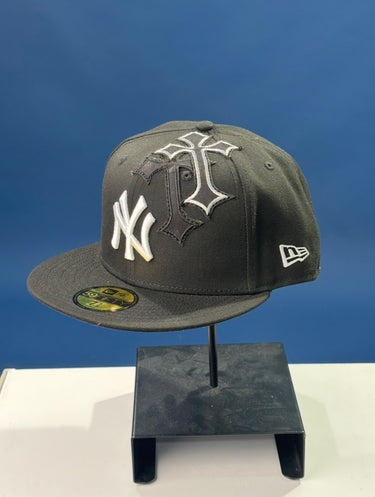 cap custom visiera dritta croci N bianc